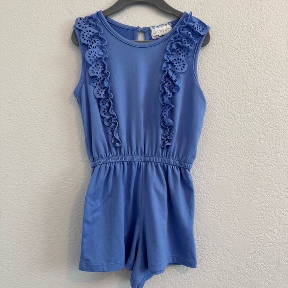 Bundle of btween Periwinkle Eyelet and Multi Floral Ropers. Size 6X. - Picture 3 of 13